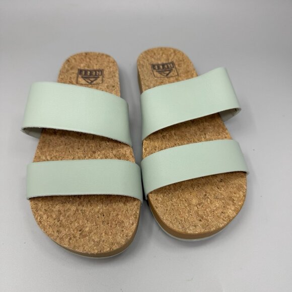 Reef Cushion Vista Women’s Slide Sandals- Comfort Size 6 Green Teal - Picture 5 of 9